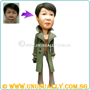 Custom 3D Caricature Trendy Lady